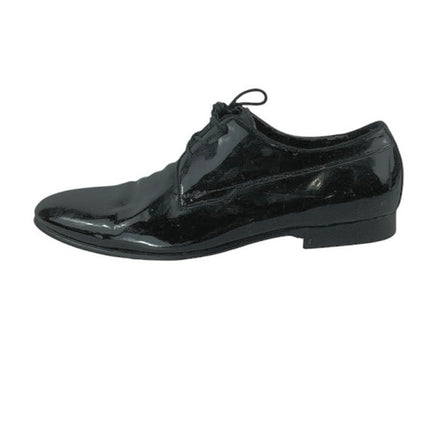 Aldo Men's Black Patent Leather Flat Heel Lace Up Derby Dress Shoes Size 10.5