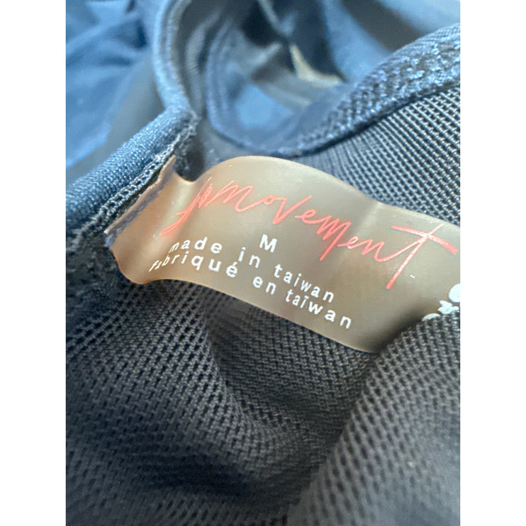 Free People FP Movement Blue Yoga Gym Athletic Activewear Tank Sports Bra Top M