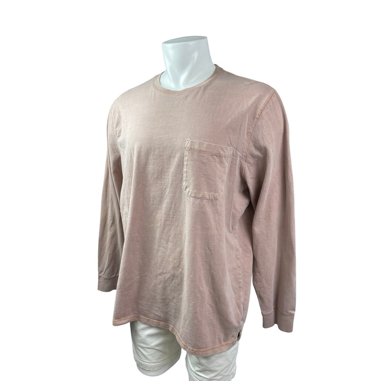 Goodfellow & Co Men's Beige Long Sleeve Pocket Sweater Sweatshirt T-Shirt Top XL