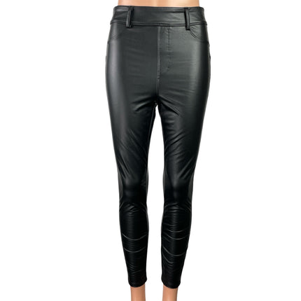 NEW Halara Women's Black High Waisted Pull On Slim Fit Skinny Trousers Pants S