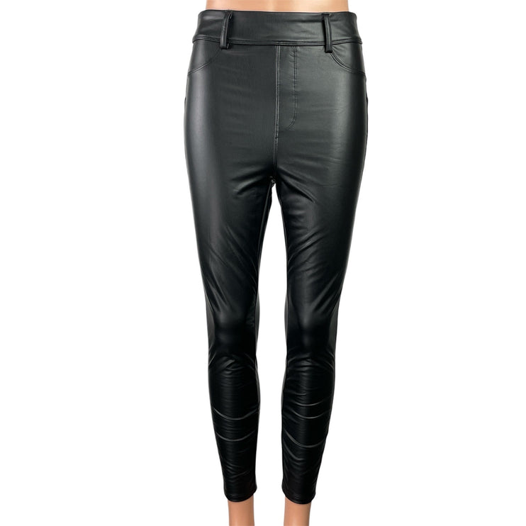 NEW Halara Women's Black High Waisted Pull On Slim Fit Skinny Trousers Pants S