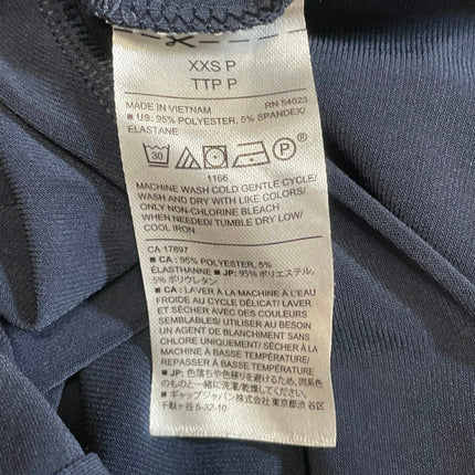 Banana Republic Navy Blue Short Cap Sleeve Crewneck Mini Bodycon Dress Size XXSP