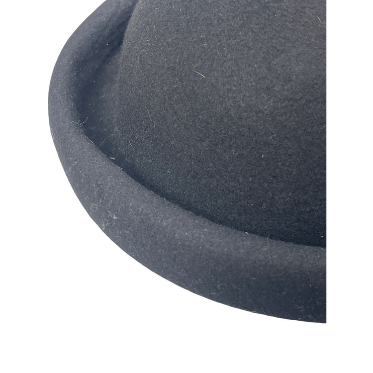 Topshop Women's Black Round Fall Winter Y2k Formal Casual Bucket Hat Cap OS