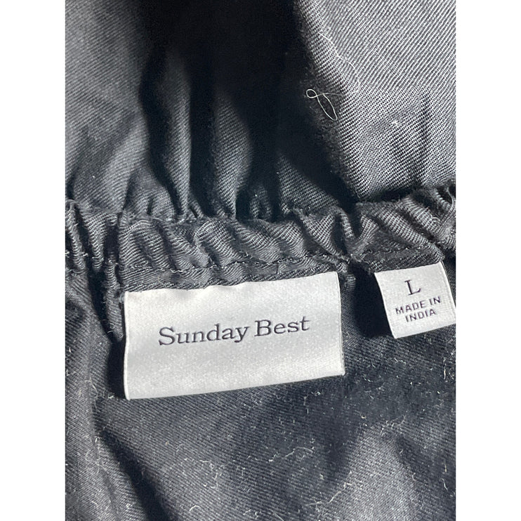 Aritzia Sunday Best Black High Waisted Tiered Ruffle A Line Mini Skirt Size L
