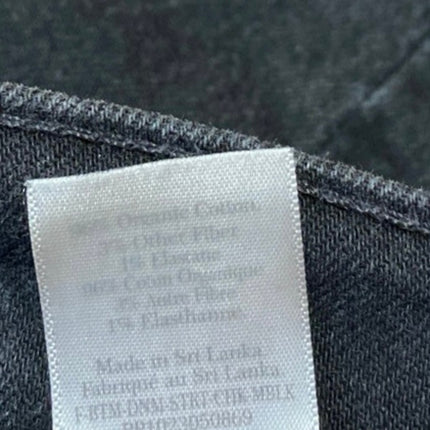 Everlane Original Cheeky Women's Black Straight High Waist Denim Jeans Pants 27