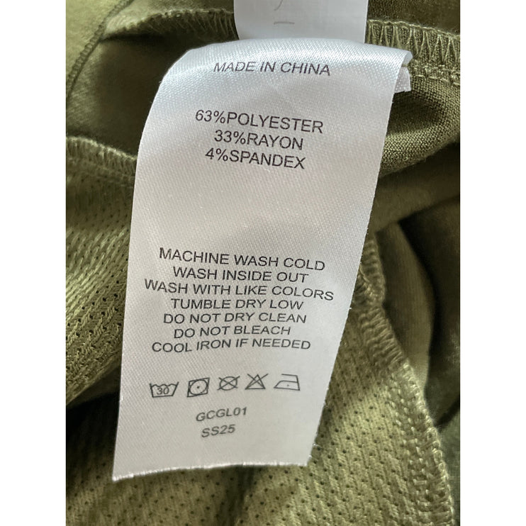 Quince Men's Green High Rise Tapered Boyfriend Chino Trousers Dress Pants 32x32