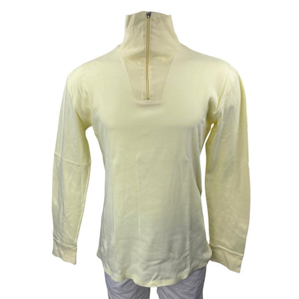 Benger Women's Yellow Long Sleeve 1/4 Zip High Neck Sweatshirt Sweater Top Sz 6