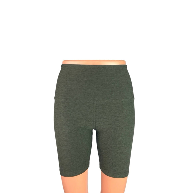 Beyond Yoga Women's Green High Rise Yoga Workout Athletic Biker Shorts Size XXS