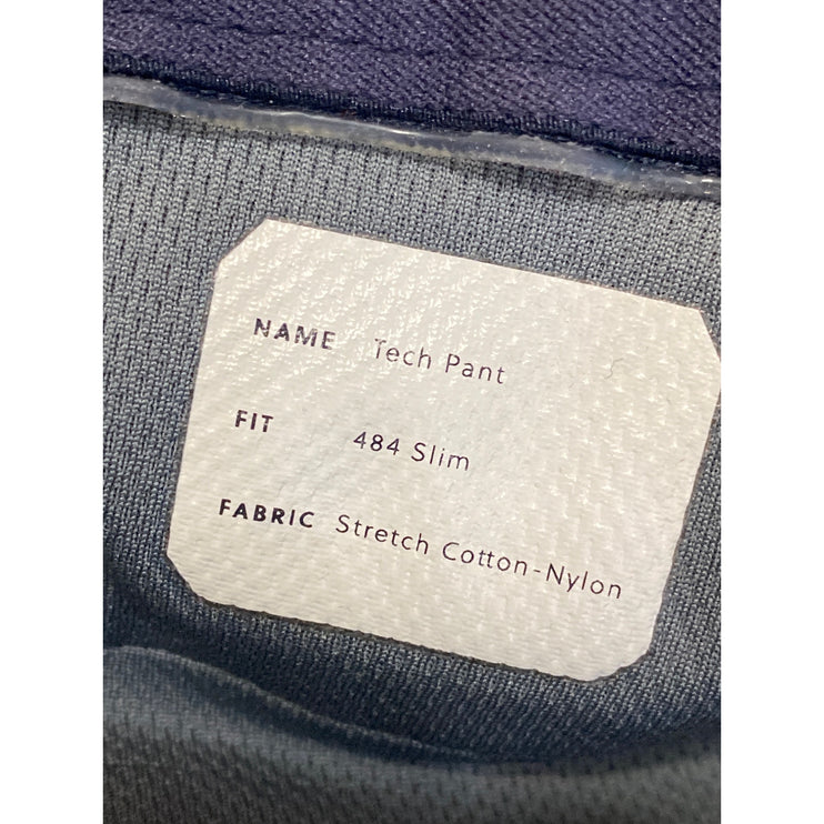 J.Crew 484 Men's Black Mid Rise Slim Straight Chino Trousers Tech Pants Size S