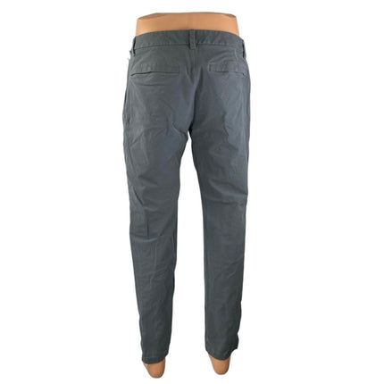 Lululemon Men's Gray High Waist Straight Leg Chino Khaki Trousers Pants Size 32