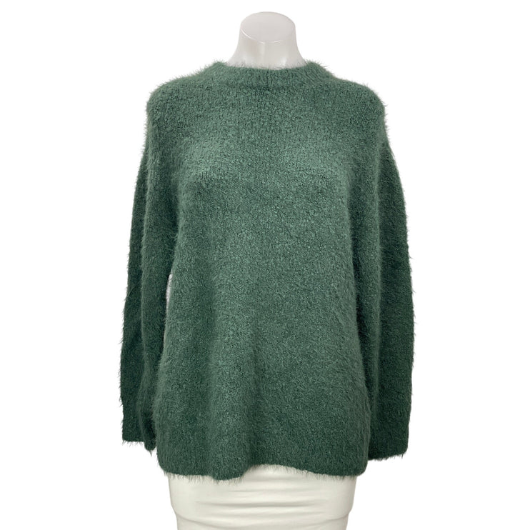 NEW Marine Layer Women's Green Wool Long Sleeve Mock Neck Sweater Top Size S