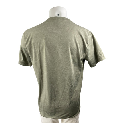 Vuori Men's Olive Green Short Sleeve Crew Neck Pocket Athletic T Shirt Tee Top M