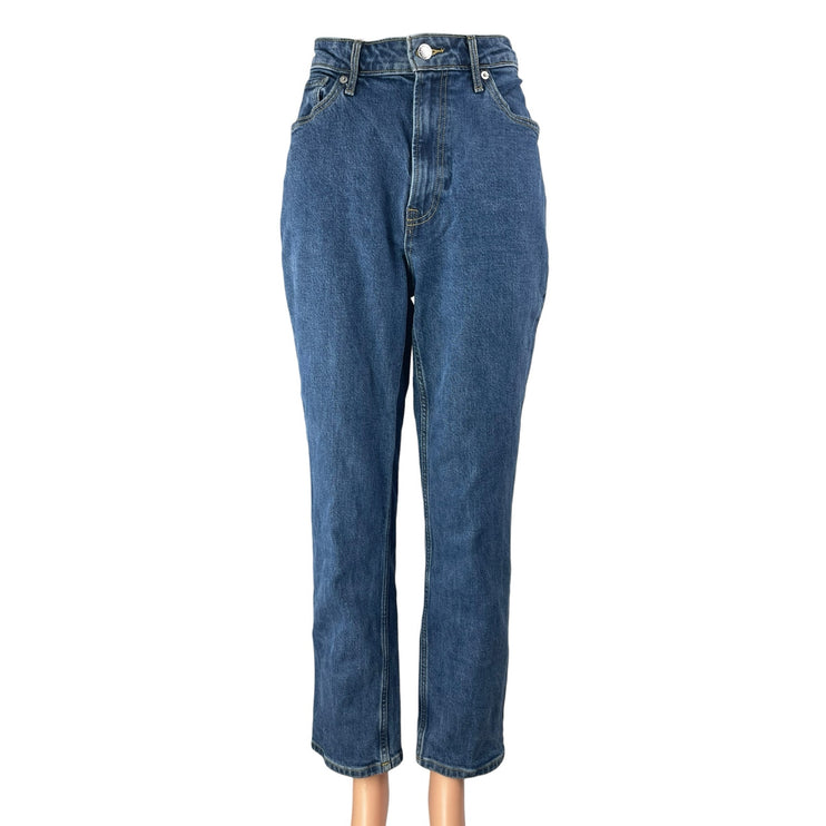 Everlane The Curvy Cheeky Women's Blue High Rise Straight Denim Jeans Pants 30