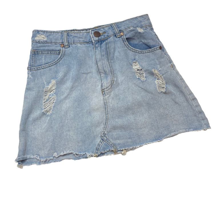 Old Navy Cotton On Women Multi Denim Ruffle Mini Skirt 4Pc Lot Set Size M/S/6/26