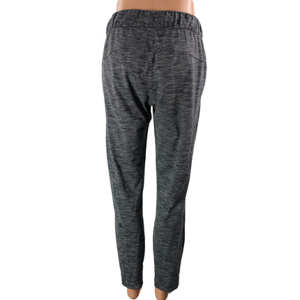 Lululemon Jet Women's Heather Black Mid Rise Slim Tapered Trousers Pants Size 4