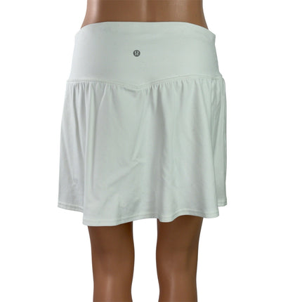 Lululemon Align White Mid Rise Athletic Mini Tennis Skorts Shorts Skirt Size 12