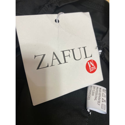 NEW Zaful Black Lace Splicing Halter High Waist One-Piece Swimwear Swimsuit Sz M
