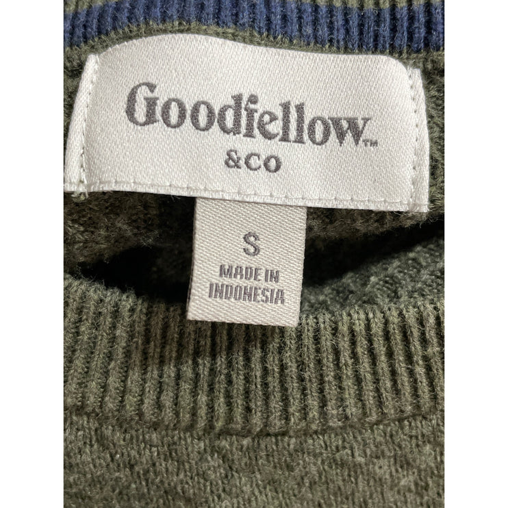 Goodfellow & Co Men's Green Crew Neck Long Sleeve Sweatshirt Sweater Top Size S