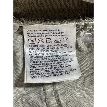 H&M Divided Women's Green High Waisted Baggy Wide Leg Denim Jeans Pants Size 8