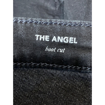 Adriano Goldschmied The Angel Black Mid Rise Flare Bootcut Denim Jeans Pants 26
