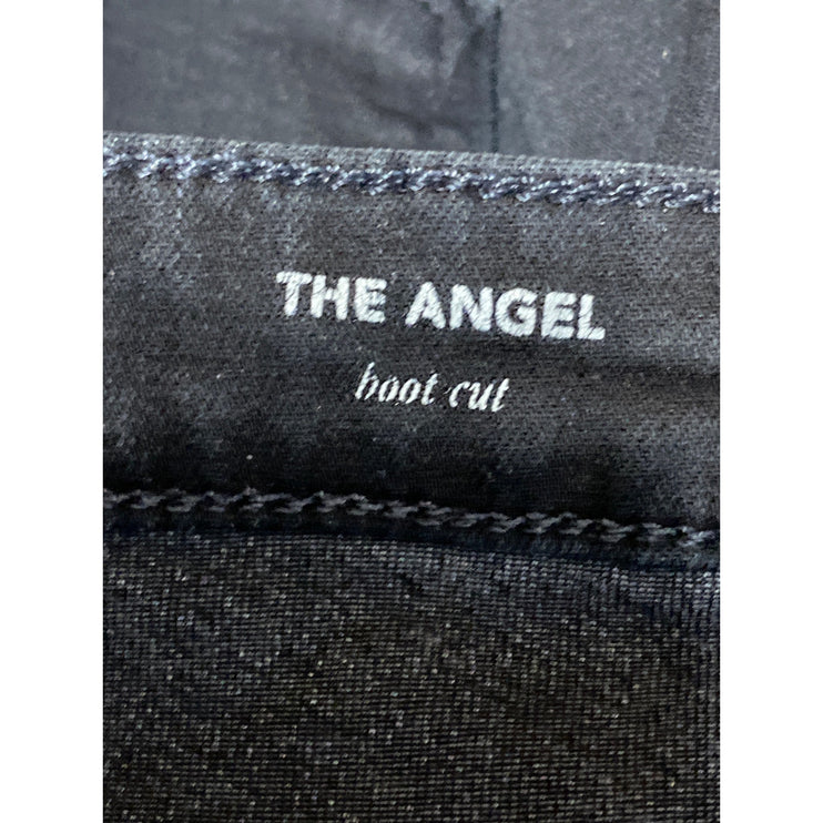 Adriano Goldschmied The Angel Black Mid Rise Flare Bootcut Denim Jeans Pants 26