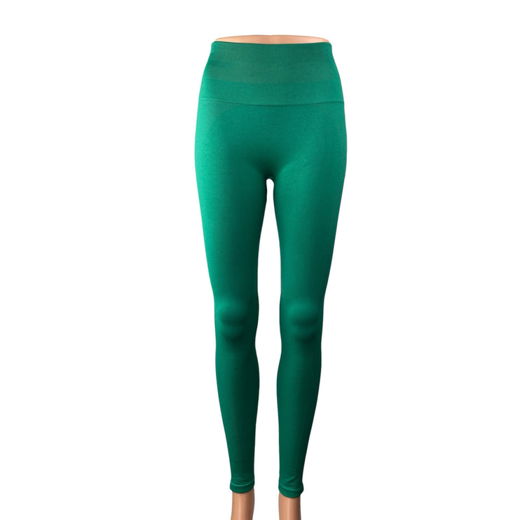 NEW Spiritual Gangster Women's Green High Rise Yoga Athletic Leggings Pants M/L
