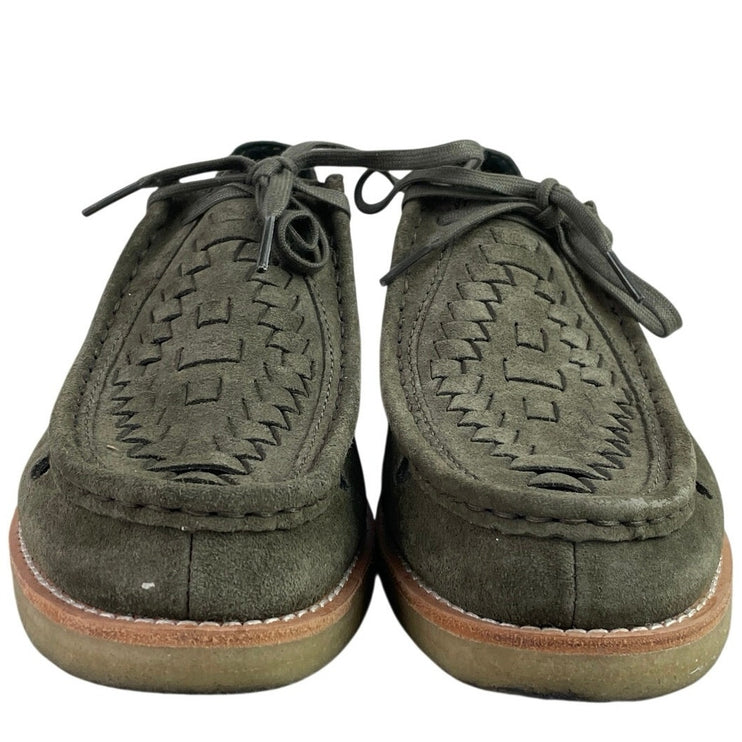 KITH Ronnie Fieg Clarks 8th St Brixham Green Suede Leather Low Top Flat Shoes 8