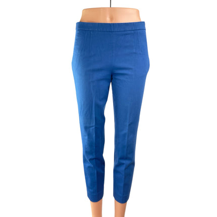 J.Crew Martie Women's Blue Bi-stretch Cotton Mid Rise Skinny Trousers Pants Sz 2