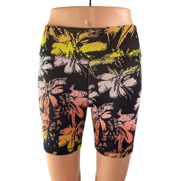 Solid & Striped Multicolor Ombre Palm Trees Printed Activewear Biker Shorts Sz S