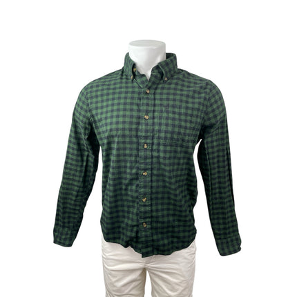 Abercrombie & Fitch Muscle Men's Green Plaid Long Sleeve Button Down Shirt Top S