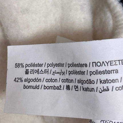 Zara Cream Black New York Long Sleeve Fleece Collared Sweatshirt Sweater Top S