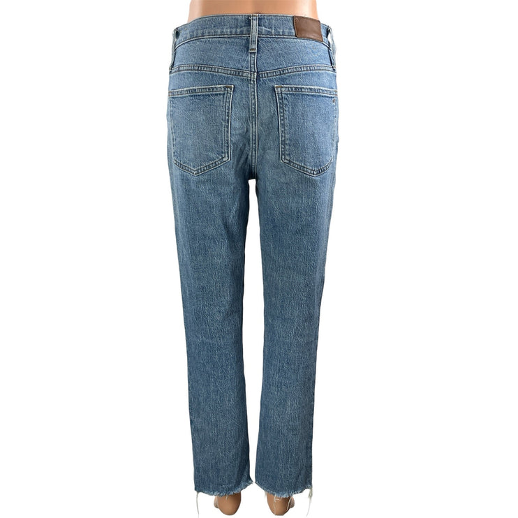 Madewell The Perfect Vintage Women's Blue Straight High Rise Denim Jeans Size 26