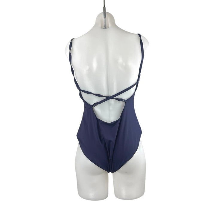 NEW Andie Jetties Sleeveless Crossover Back Cami One Piece Swimsuit Swimwear L