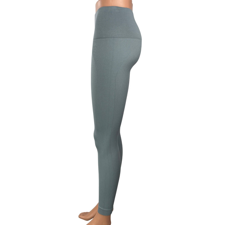 SET Active Women's Gray High Waisted Yoga Activewear Athletic Leggings Pants S