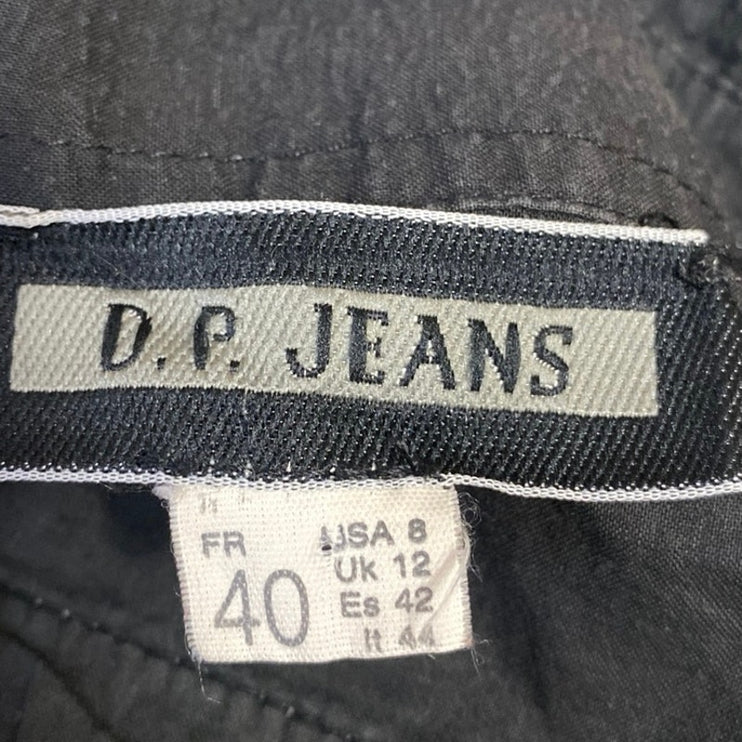 D.P Jeans Women's Multicolor Patchworks Long Sleeve Button Down Shirt Top Size 8