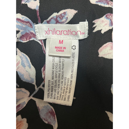 Xhilaration Multicolor Floral Ruffle Faux Wrap Sleeveless Wide Leg Jumpsuit M