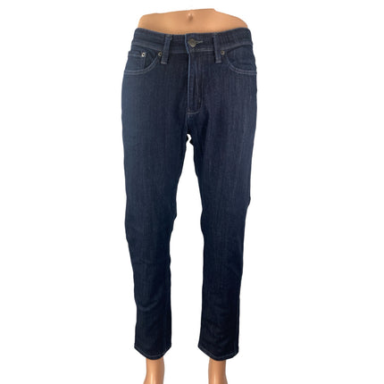 DU/ER Men's Blue Mid Rise Slim Fit Straight Leg Performance Denim Jeans Pants 31