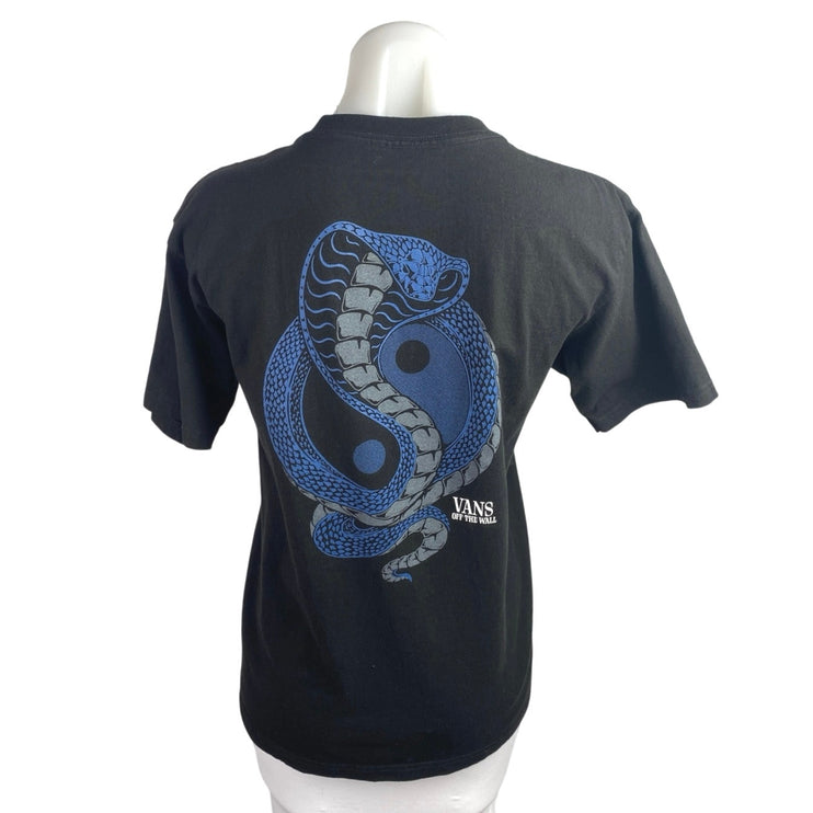 VANS Off The Wall Black Short Sleeve Crewneck Graphic Tee T-Shirt Top Size S