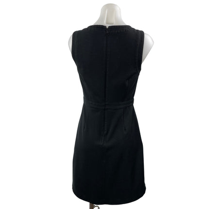 Banana Republic Women's Black Sleeveless Tank Fit & Flare Mini Dress Size 0