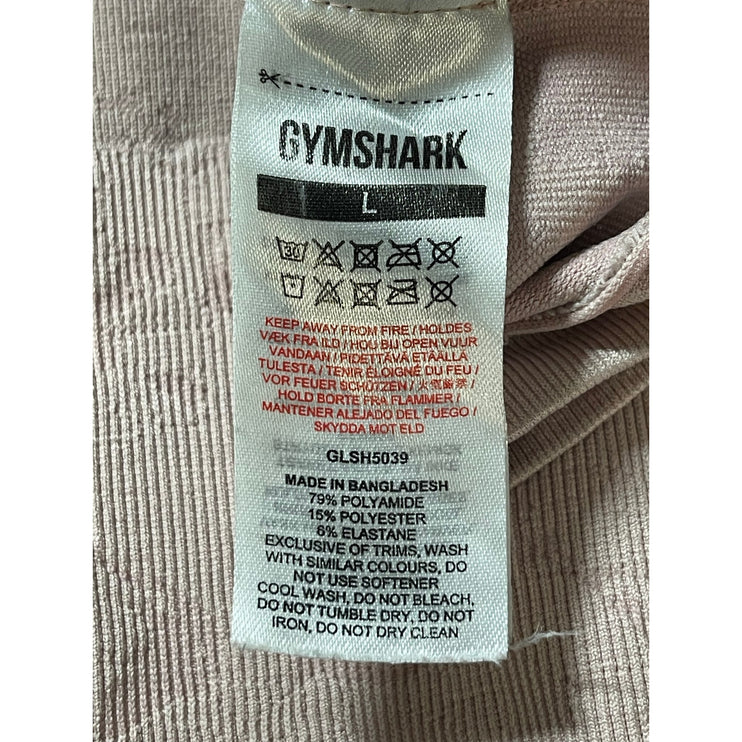 Gymshark Pink Camo High Rise Yoga Workout Running Athletic Biker Shorts Size L