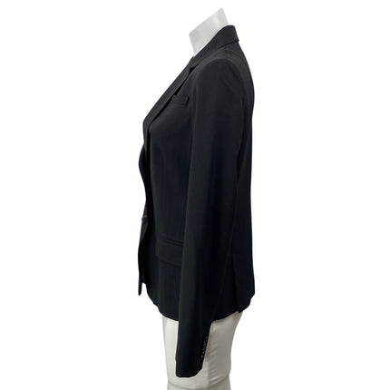 Banana Republic Womens Black Long Sleeves Notch Classic Blazer Coat Jacket Sz 4