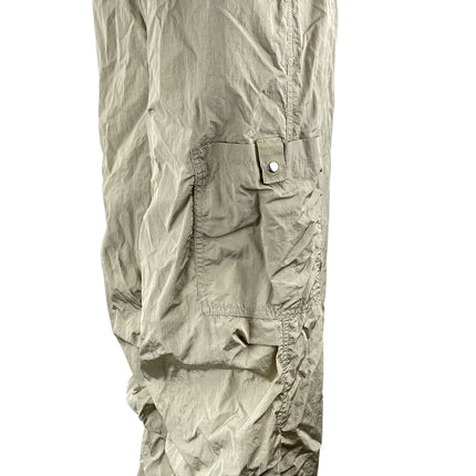 H&M Women's Gray High Rise Adjustable Parachute Baggy Jogger Trousers Pants Sz S
