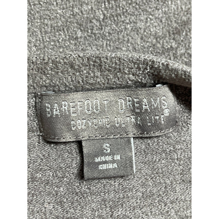 Barefoot Dreams Cozychic Ultra Lite Women's Gray Knit V Neck Sweater Top Size S