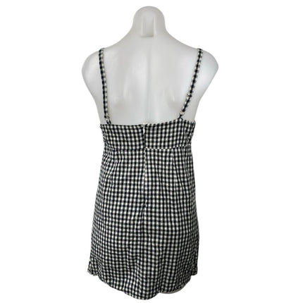 Urban Outfitters Cooperative Black Gingham Cami Tank Mini A Line Dress Size 2