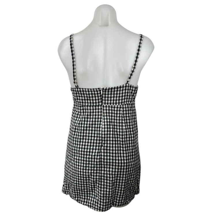 Urban Outfitters Cooperative Black Gingham Cami Tank Mini A Line Dress Size 2