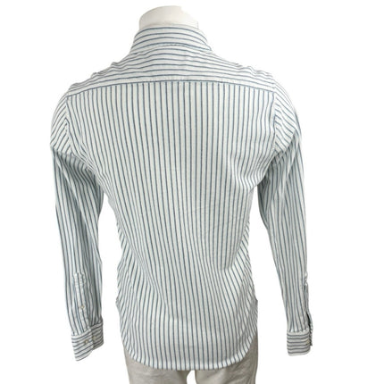 Bonobos Stretch Everyday Striped Collared Long Sleeve Button Down Shirt Top Sz M