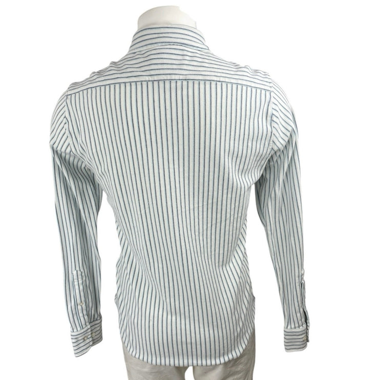 Bonobos Stretch Everyday Striped Collared Long Sleeve Button Down Shirt Top Sz M