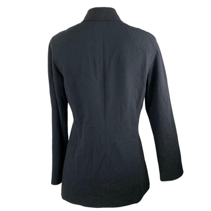 Anne Klein A Line Women's Black Full Zip Collar Long Sleeve Coat Jacket Size 4