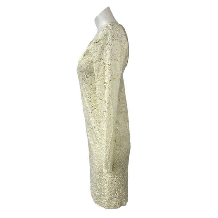 NEW Ralph Lauren Denim & Supply White Floral Lace Embroidered Mini Shift Dress M