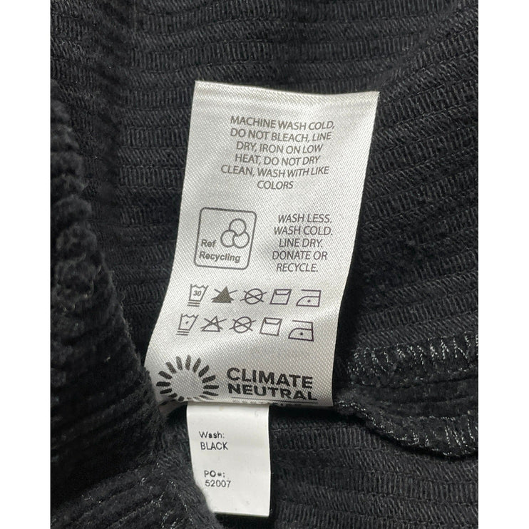 Reformation Suzie Black Corduroy Full Zip Sleeveless Belted A Line Mini Dress 8